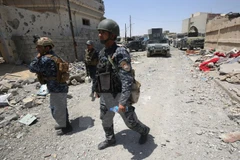 Lực lượng Iraq tuần tra tại Mosul ngày 17/6. (Nguồn: AFP/TTXVN)