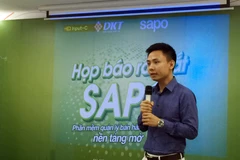 Ông Trần Trọng Tuyến cho biết, Sapo 2.0 là phần mềm rất dễ sử dụng. (Ảnh: T.H/Vietnam+)