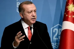 Tổng thống Thổ Nhĩ Kỳ Recep Tayyip Erdogan. (Nguồn: AFP/TTXVN)