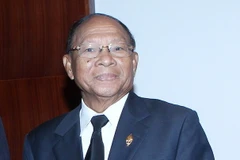 Chủ tịch Quốc hội Campuchia Samdech Heng Samrin. (Ảnh: Nhan Sáng/TTXVN)