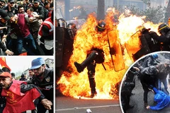 Các cảnh bạo lực đã diễn ra tại Pháp, Thổ Nhĩ Kỳ, Đức và Tây Ban Nha. (Nguồn: Getty)