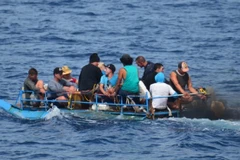 Người Cuba vượt biên trái phép sang Mỹ. (Nguồn: US Coast Guard)