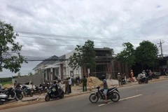 Hiện trường vụ tai nạn. (Ảnh: Thanh Tân/Vietnam+)