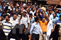 Biểu tình ủng hộ Tổng thống bị phế truất Mohamed Morsi ở Cairo. (Nguồn: THX/TTXVN)