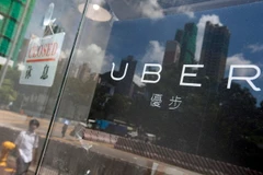 Biểu tượng của tập đoàn Uber tại Hong Kong, Trung Quốc. (Nguồn: EPA/TTXVN)