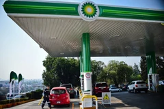 Một trạm xăng ở Naucalpan de Juarez, gần thủ đô Mexico City ngày 10/3. (Nguồn: AFP/TTXVN)