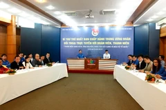 Quang cảnh buổi đối thoại trực tuyến. (Ảnh: Văn Điệp/TXVN) 