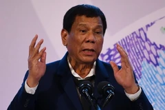 Tổng thống Philippines Rodrigo Duterte. (Nguồn: AFP/TTXVN)