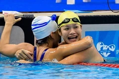 Vận động viên Trịnh Thị Bích Như giành Huy chương vàng tại ASEAN Para Games 2011. Ảnh minh họa. (Nguồn: Swimming World Magazine/ TTXVN