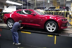 Tại xưởng sản xuất GM ở Michigan, Mỹ. (Nguồn: AFP/TTXVN)