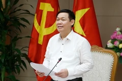 Phó Thủ tướng Vương Đình Huệ phát biểu. (Ảnh: Doãn Tấn/TTXVN)