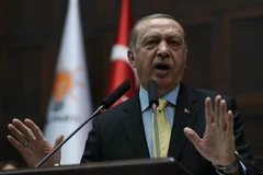 Tổng thống Thổ Nhĩ Kỳ Recep Tayyip Erdogan. (Nguồn: AFP/TTXVN)