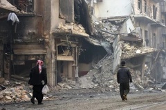 Thổ Nhĩ Kỳ không kích tại thị trấn al-Bab của Syria tiêu diệt các phiến quân IS. (Nguồn: AFP/TTXVN)