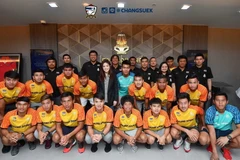 Đội hình U22 Thái Lan chuẩn bị tham dự SEA Games 29. (Nguồn: FA Thailand)