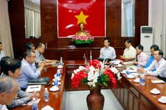 Quang cảnh buổi làm việc. (Ảnh: Thanh Liêm/TTXVN)