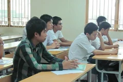 Thí sinh dự thi đại học năm 2011. (Ảnh: Phạm Mai/Vietnam+)