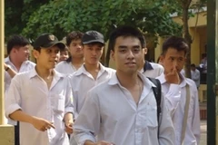 Thí sinh vui vẻ sau ngày ra quân không mấy khó khăn. (Ảnh: Nguyễn Anh/Vietnam+)