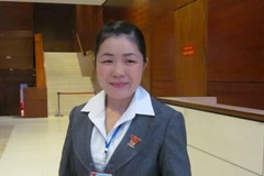 Phó Chủ tịch xã Nam Quang Trần Thị Hương. (Ảnh: Phạm Mai/Vietnam+)