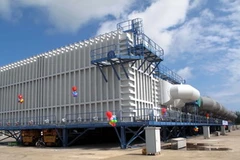 Thiết bị khử mặn do Công ty Doosan Vina sản xuất. (Ảnh: Thanh Long/TTXVN)