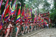 Lễ hội Đền Hùng. (Ảnh: Nhật Anh/TTXVN) 