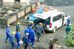 Thi thể thợ lò cuối cùng đã được tìm thấy. (Ảnh: Nguyễn Đán/TTXVN) 