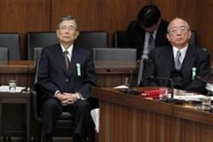 Hai trong số bốn người điều trần trước Quốc hội. (Ảnh: AP)