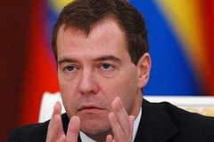 Tổng thống Nga Dmitry Medvedev. (Nguồn: AFP)