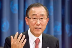 Tổng Thư ký Liên hợp quốc Ban Ki-moon. (Ảnh: AFP/TTXVN) 
