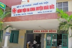 Bệnh viện đa khoa huyện Hoài Đức. (Ảnh: PV/Vietnam+)