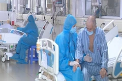 Ông Dixong John Garth, một trong những công dân Anh được Việt Nam chữa trị và đã xuất viện. (Ảnh: TTXVN phát)