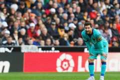 Messi bất ngờ trước Valencia. (Nguồn: Getty Images)