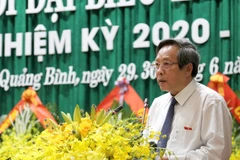 Đồng chí Hoàng Đăng Quang, Ủy viên Trung ương Đảng, Bí thư Tỉnh ủy, Chủ tịch Hội đồng nhân dân tỉnh Quảng Bình. (Ảnh: Đức Thọ/TTXVN)