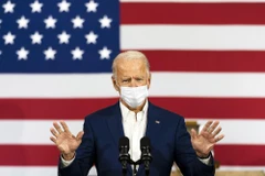 Ông Joe Biden phát biểu trong chuyến vận động tranh cử tại Wisconsin. (Nguồn: AP)