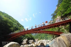 Khu du lịch núi Kumgang ở Triều Tiên. (Ảnh: AFP/TTXVN)