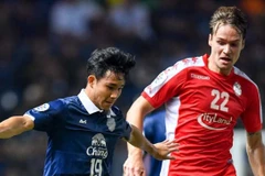 Á quân V-League (áo đỏ) bại trận trước Buriram. (Nguồn: AFC)