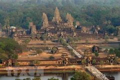 Quang cảnh khu đền Angkor Wat ở tỉnh Siem Reap. (Nguồn: AFP/TTXVN)