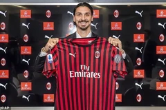 Ibrahimovic trở lại khoác áo AC Milan. (Nguồn: AP)