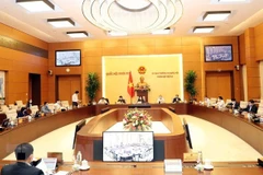 Một phiên họp của Ủy ban Thường vụ Quốc hội ngày 24/3. (Ảnh: Trọng Đức/TTXVN)