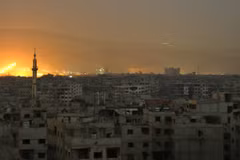 Hình ảnh một vụ tấn công của Israel. (Nguồn: AFP)