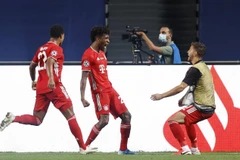 Coman (giữa) ghi bàn thắng duy nhất của trận đấu. (Nguồn: Getty Images)