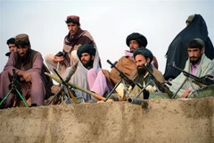 Các tay súng Taliban tại khu vực Bakwah, tỉnh Farah, Afghanistan. (Nguồn: AFP/TTXVN)