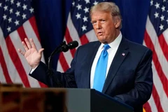 Tổng thống Mỹ Donald Trump tại Đại hội toàn quốc của đảng Cộng hòa. (Ảnh: AFP/TTXVN)