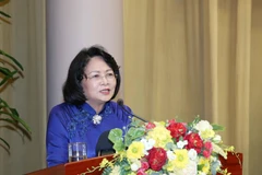 Phó Chủ tịch nước Đặng Thị Ngọc Thịnh phát biểu chỉ đạo đại hội. (Ảnh: Phương Hoa/TTXVN)
