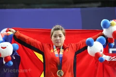 Hoàng Thị Duyên tiếp tục thi đấu ấn tượng sau kỳ SEA Games tại Philippines. (Ảnh: Vietnam+)
