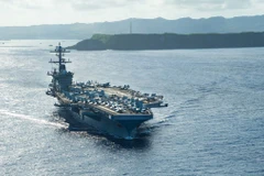 Tàu sân bay USS Theodore Roosevelt. (Nguồn: AP)