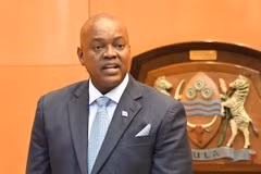 Tổng thống Botswana Mokgweetsi Masisi lần thứ 2 phải cách ly vì COVID-19. (Nguồn: sundaystandard)