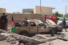 Hiện trường một vụ đánh bom xe tại Afghanistan. (Nguồn: Getty Images)