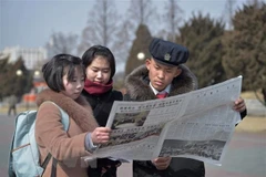Người dân Triều Tiên. (Ảnh: AFP/TTXVN)