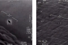 Hình ảnh trong đoạn video về UFO (Nguồn: nytimes)