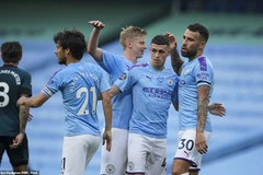 Man City có chiến thắng dễ dàng trước Burnley.